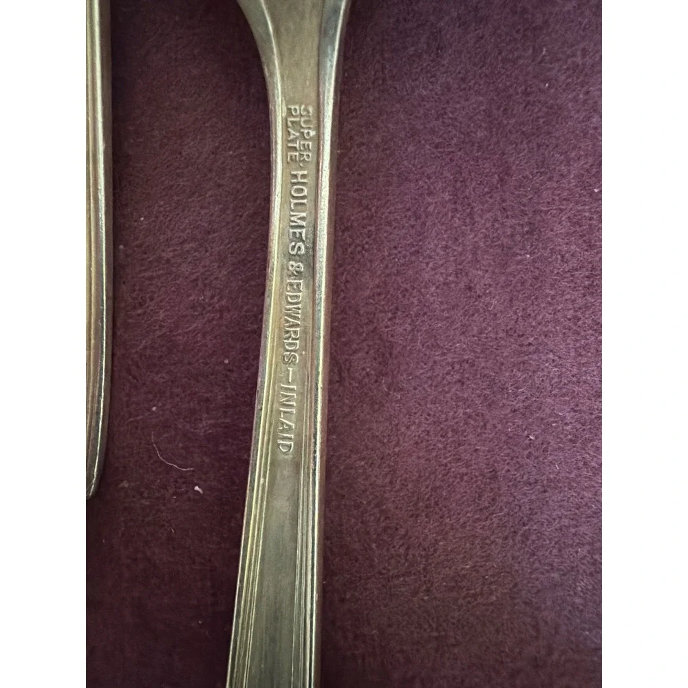 Holmes & Edwards Century 1923 Silverplate Teaspoons Set of 6 Art Deco Tassel
